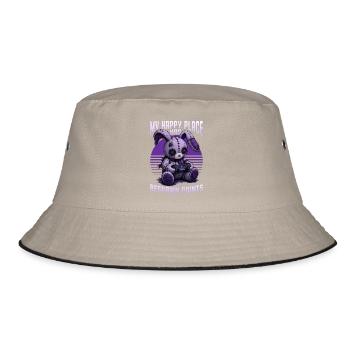 Pastel Goth Soft Goth Gaming Gamer - Bucket Hat - khaki/black - Front
