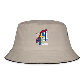Bock auf Skandinavien - Bucket Hat - Khaki/Schwarz - Vorne