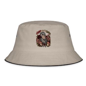 Schuhschnabel – Süß? Du hast ein Problem - Bucket Hat - Khaki/Schwarz - Vorne