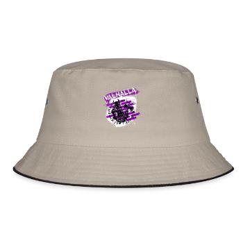 Valhalla Street Art Viking - Bucket Hat - Khaki/Schwarz - Vorne