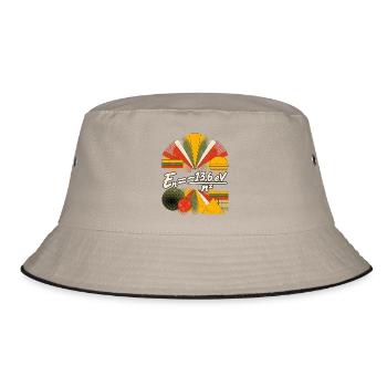 Bohr-Energieniveaus – Physikalische Gleichung - Bucket Hat - Khaki/Schwarz - Vorne