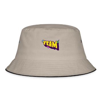 Team - Bucket Hat - khaki/black - Front