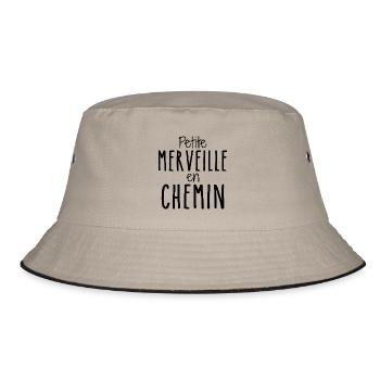Ein kleines Wunder auf dem Weg - Bucket Hat - Khaki/Schwarz - Vorne