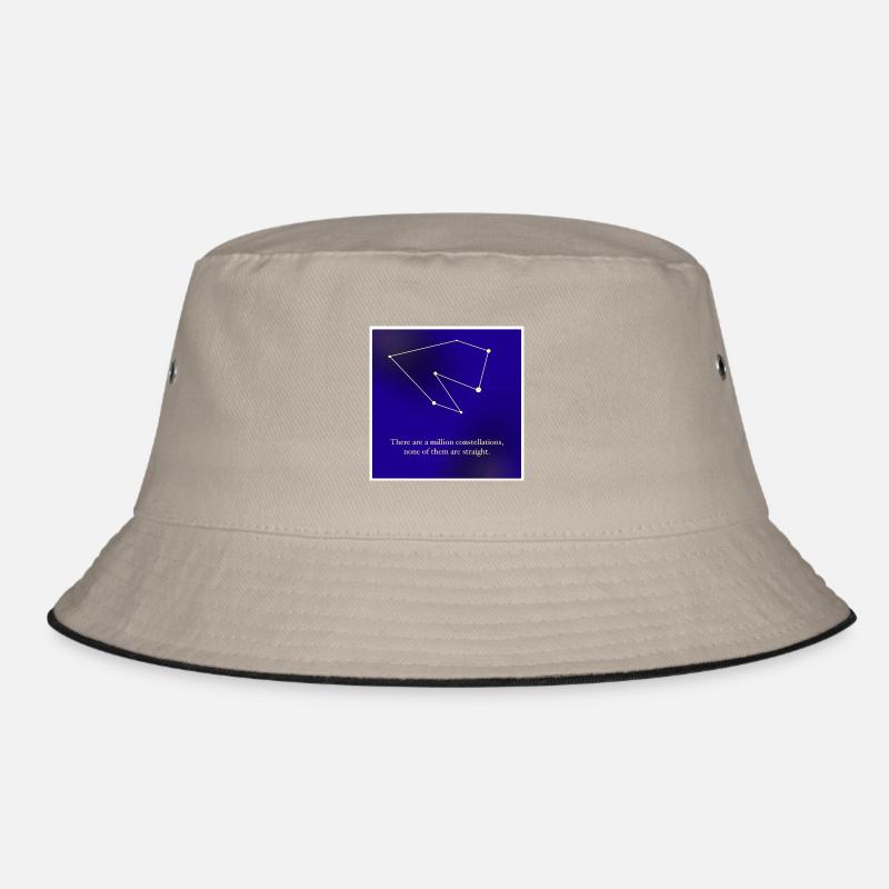 Queeres Sternenbild - Bucket Hat - Khaki/Schwarz