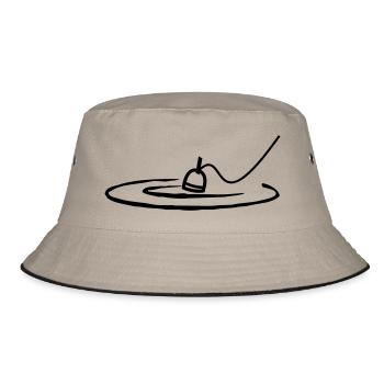 Angling - Bucket Hat - khaki/black - Front