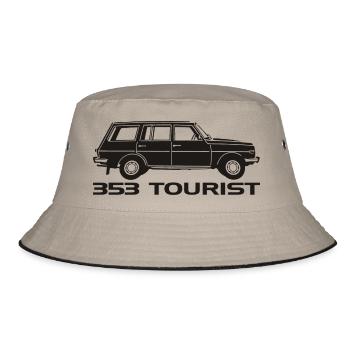 Wartburg w353 Tourist - Bucket Hat - Khaki/Schwarz - Vorne