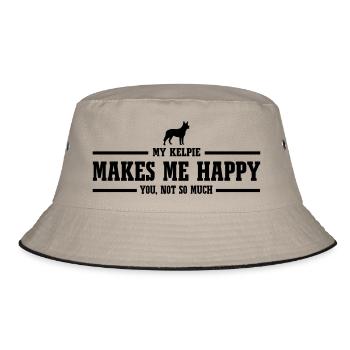 KELPIE me rend heureux - Bob - kaki/noir - Devant