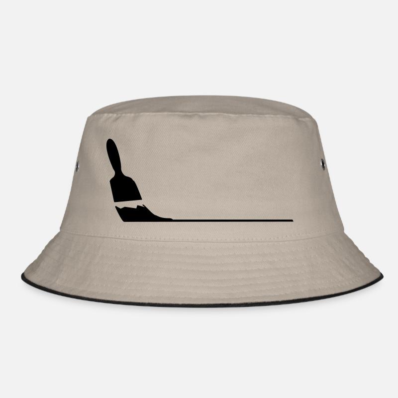 Pinsel - Bucket Hat - Khaki/Schwarz