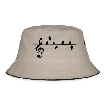 Musique - Treble Clef - les oiseaux que les notes - Bob - kaki/noir - Devant