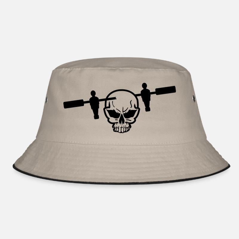 Tischfussball - Bucket Hat - Khaki/Schwarz