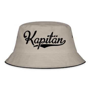 Kapitän - Bucket Hat - Khaki/Schwarz - Vorne