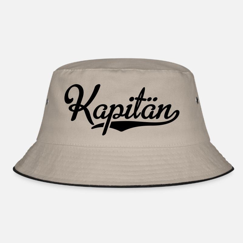 Kapitän - Bucket Hat - Khaki/Schwarz