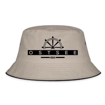 Rügen - Bucket Hat - Khaki/Schwarz - Vorne
