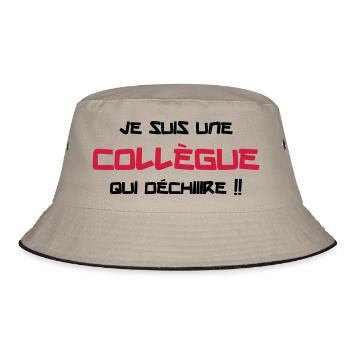 Je suis une Collègue qui déchiiire !! - Bob - kaki/noir - Devant