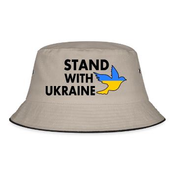stand with ukraine - Bob - kaki/noir - Devant
