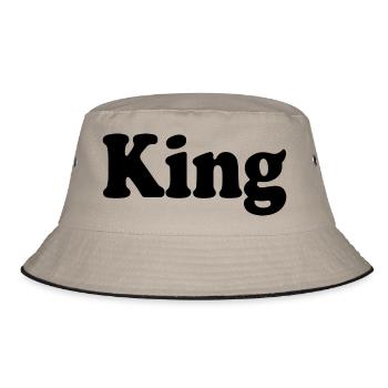 King - Bucket Hat - khaki/black - Front