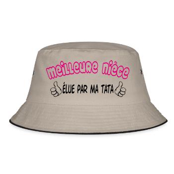 Best Niece - Bucket Hat - khaki/black - Front
