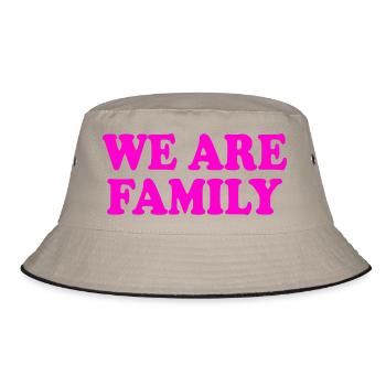 We are family - Bucket Hat - khaki/black - Front