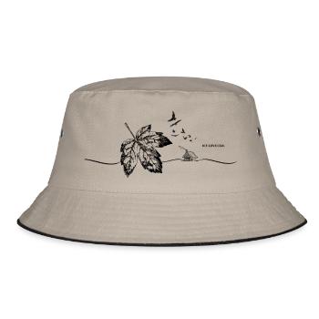 Icy Love "Autumn Time" - Bucket Hat - Khaki/Schwarz - Vorne