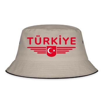 Turkey Türkiye T-Shirt Design Culture & Modernity - Bucket Hat - khaki/black - Front