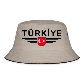 Turkey Türkiye T-Shirt Design Culture & Modernity - Bucket Hat - khaki/black - Front