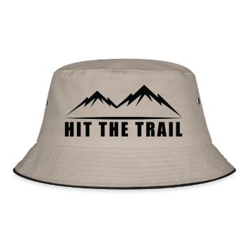 Trail Running Sports - Bucket Hat - khaki/black - Front