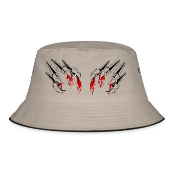 claw - Bucket Hat - khaki/black - Front