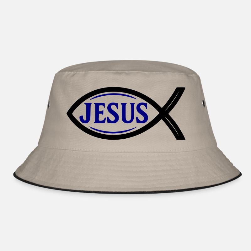 Jesus Fish Bucket Hat