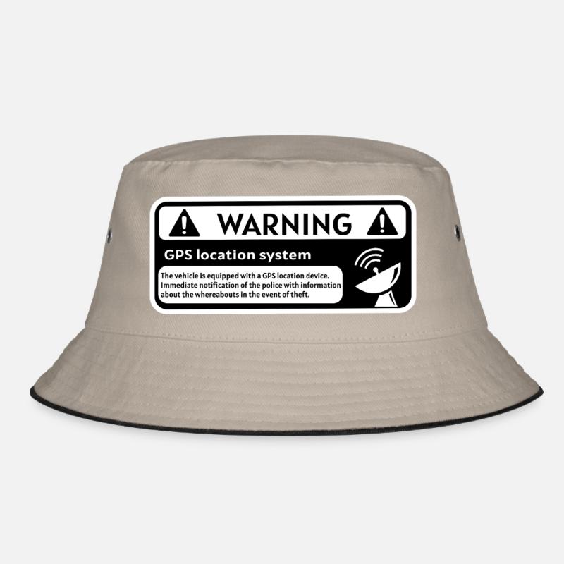 GPS Alert Sticker Bucket Hat