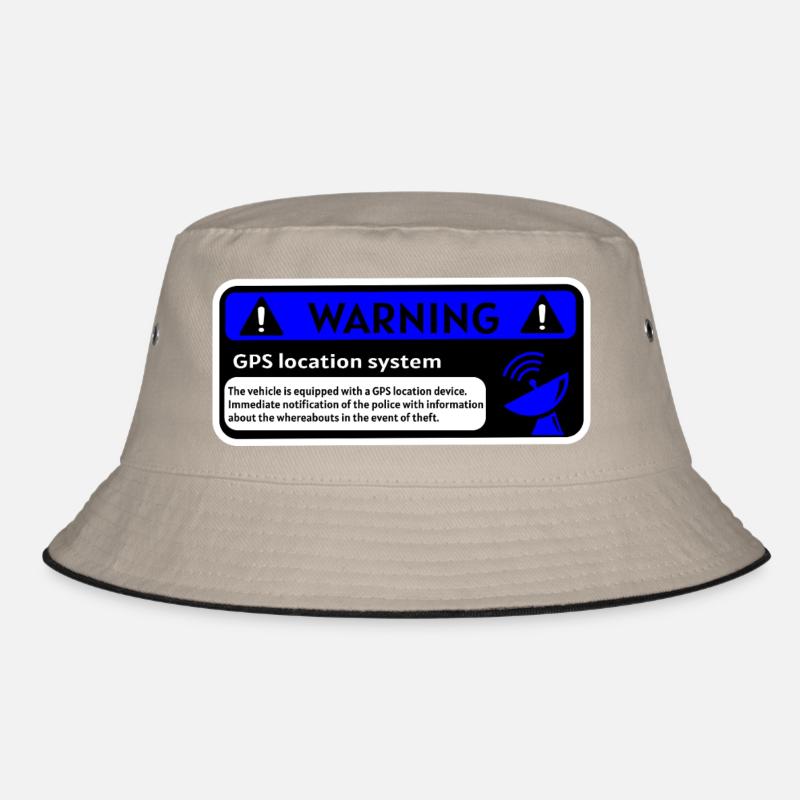 GPS alert and vehicle location Bucket Hat