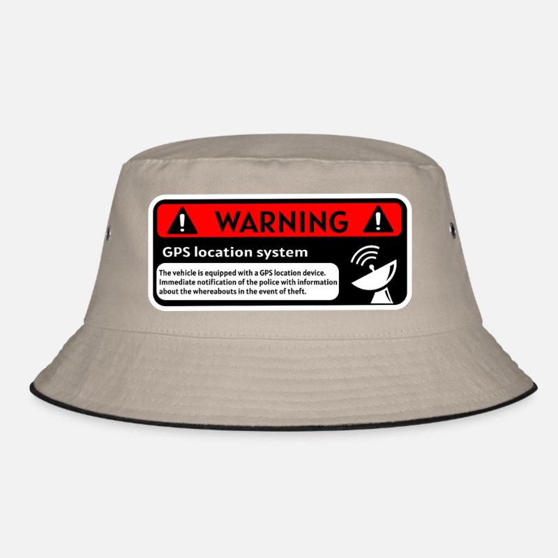 GPS Warning Bucket Hat