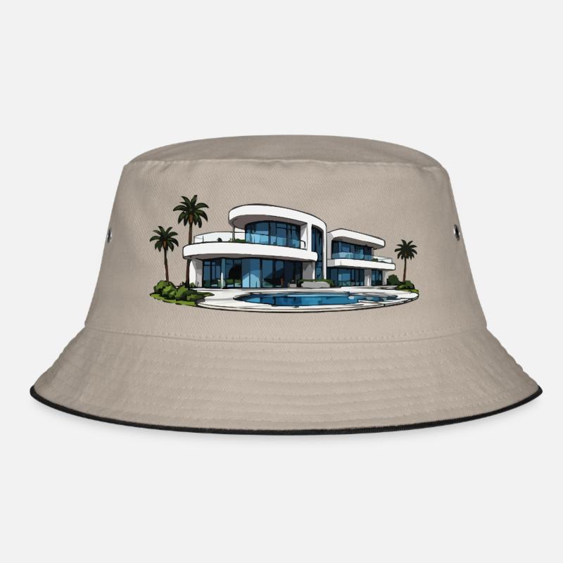 Luxus Villa mit Rundpool Bucket Hat