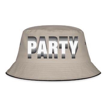 Party – Déclaration de typographie minimaliste - Bob - kaki/noir - Devant