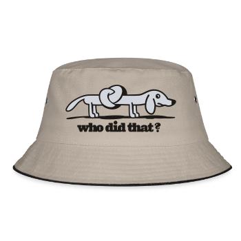 doggy - Bucket Hat - khaki/black - Front