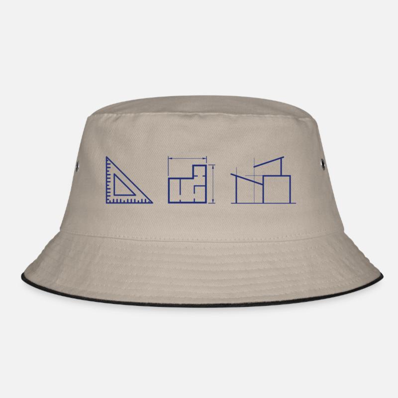 architecture small icons Bucket Hat