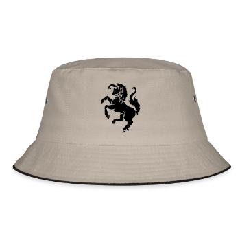 Twente vlag - Bucket Hat - khaki/black - Front