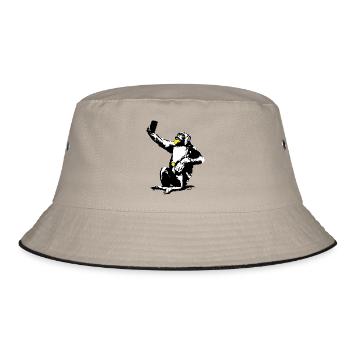 INOLA-SELFIE-04 - Bucket Hat - Khaki/Schwarz - Vorne