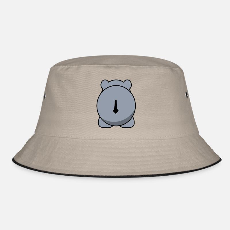 hippo nilpferd hippopotamus hippobath baby36 Bucket Hat