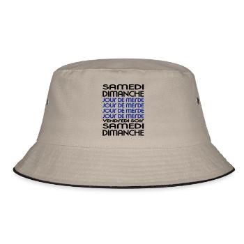 Woche - Woche - Scheiße Day (2c) - Bucket Hat - Khaki/Schwarz - Vorne
