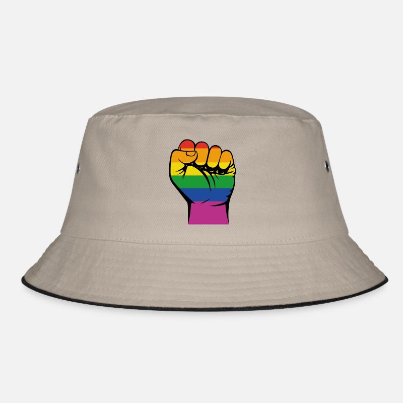 Faust im Regenbogendesign - Geschenk Bucket Hat