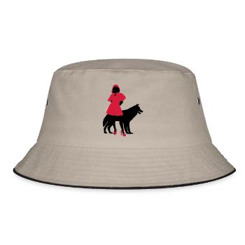 Rotkäppchen - Bucket Hat - Khaki/Schwarz - Vorne