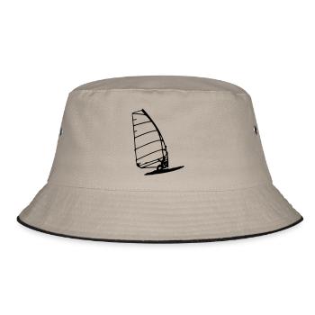 Windsurfing 1 - Bucket Hat - khaki/black - Front