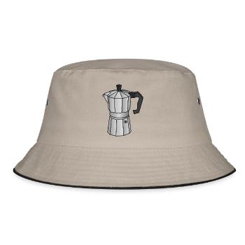 Cafetiere expresso - Bob - kaki/noir - Devant