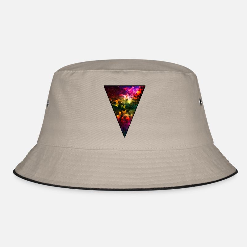 Hipster Universe - Bucket Hat - Khaki/Schwarz