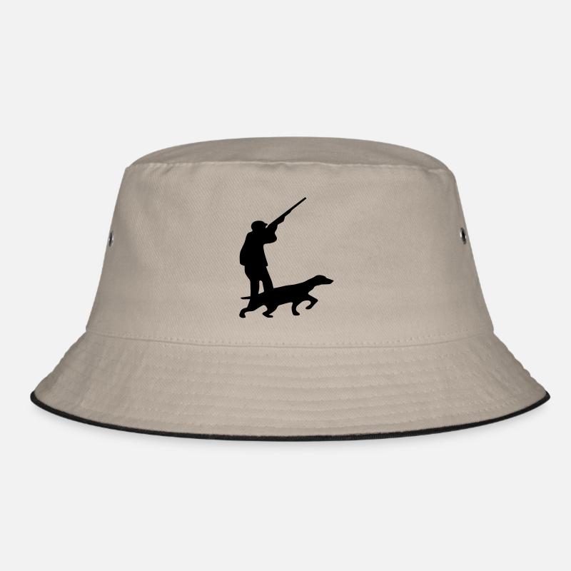 hunter dog Bucket Hat