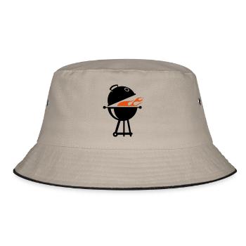 barbecue - Bucket Hat - khaki/black - Front