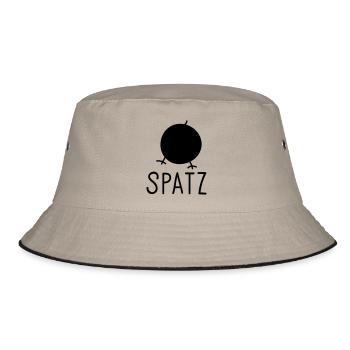 Spatz - Bucket Hat - Khaki/Schwarz - Vorne