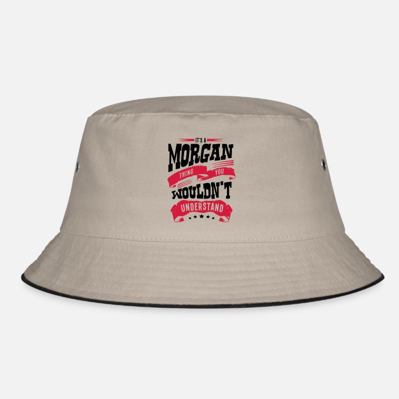 morgan name thing you wouldnt understand - Bucket Hat - khaki/black
