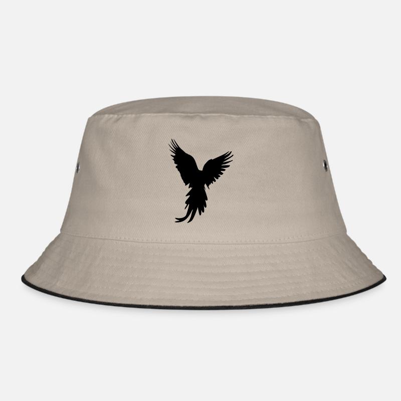 bird silhouette Bucket Hat