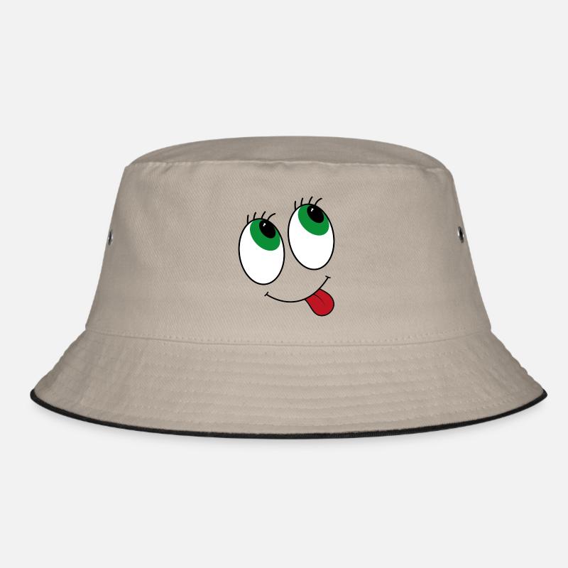 Comic-style eyes Bucket Hat